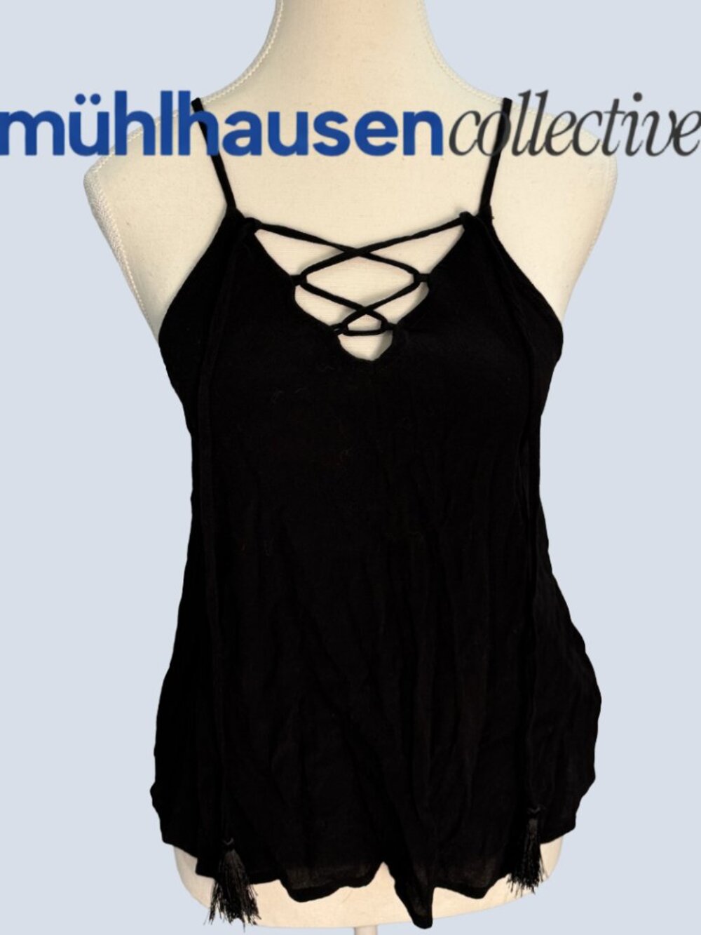 Forever 21 Black Strappy Tank Top